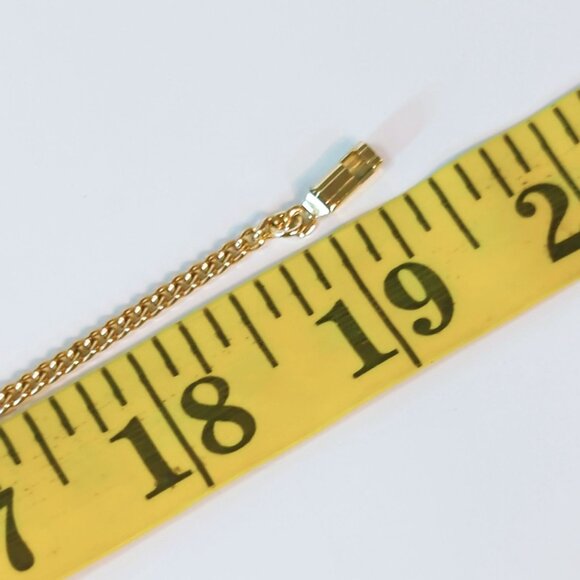 Vintage Miraculous Mary Blue Faceted Pendant With Gold-Tone Chain Necklace 19in - Picture 6 of 8